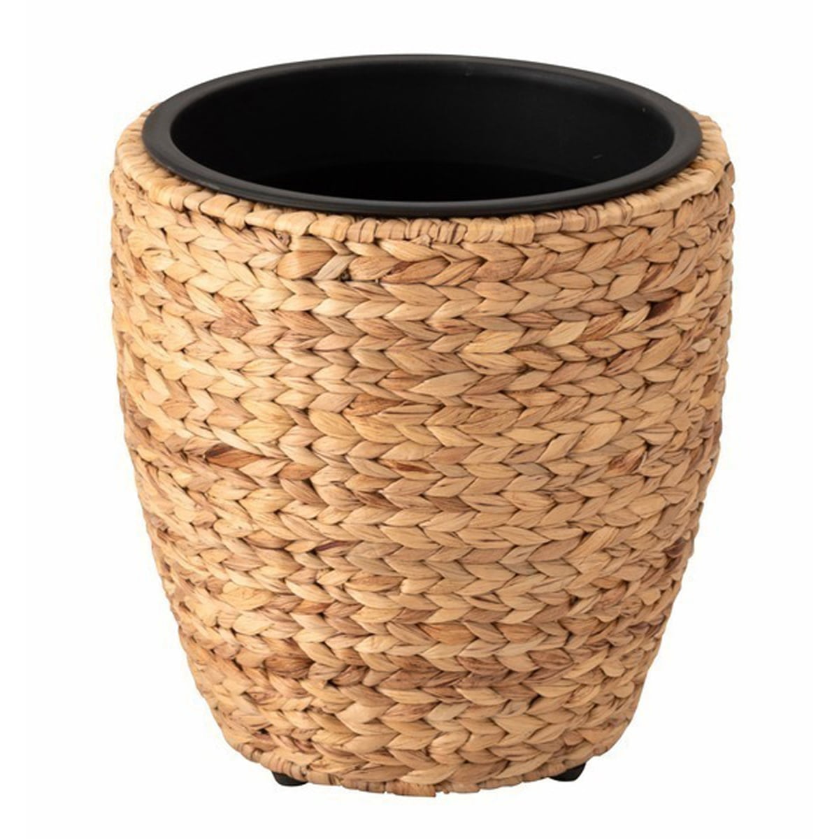 プランター 鉢入れ アジアン 観葉植物 シンプル ウォーターヒヤシンス 雑貨 インテリア 室内 ブラウン 茶色 編み かご 円型 収納 ゴミ箱 8号用 ガーデン おしゃれ リビング ダイニング 玄関 ショップ 店舗 カフェ オフィス