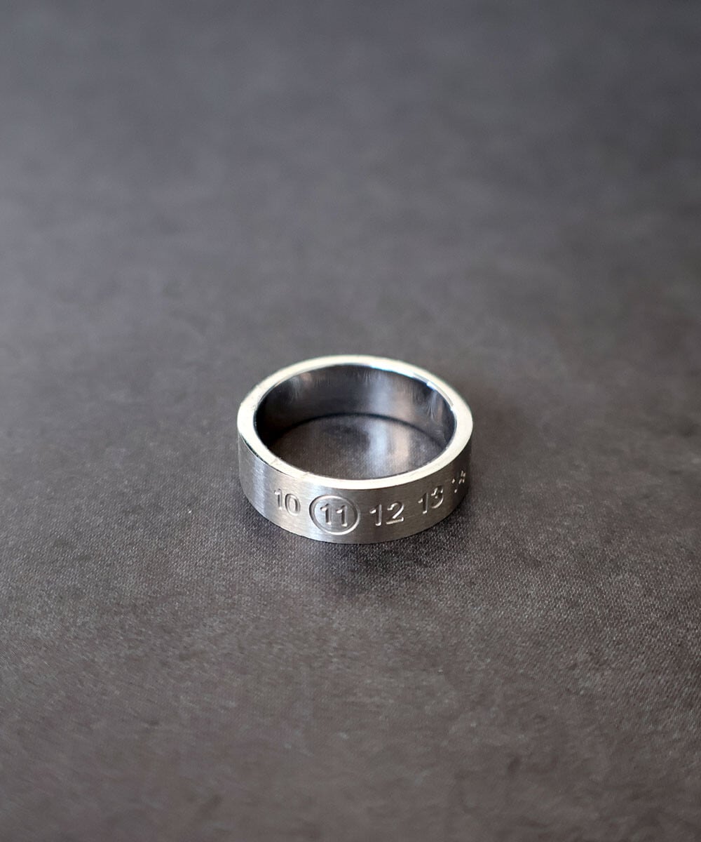 【SELECT】サージカル ステンレス 316L ナンバー リング  金属アレルギー対応　韓国製