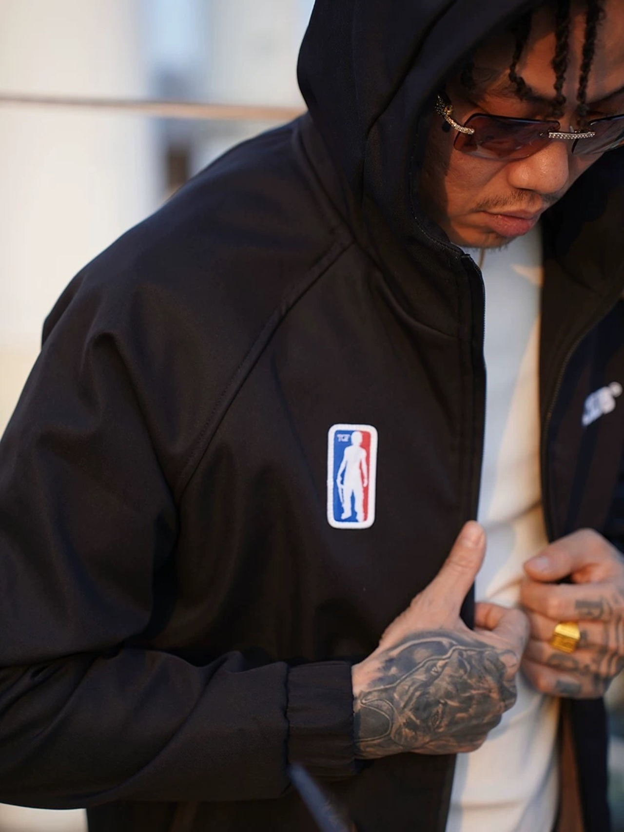 2COLOR/TGFCLUB  embroidered logo mountain jacket　 - 5
