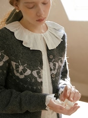 Papillon Motif Knit Cardigan F0838