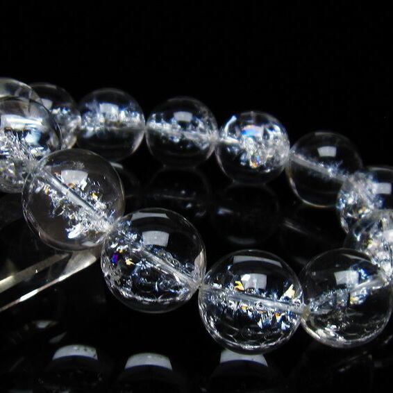 アイリスクォーツ 水晶 ブレスレット 18mm 一点物 おまかせ便 111-35491