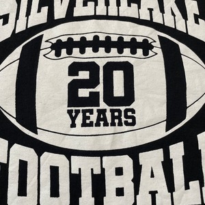 【PORT&COMPANY】フットボール ロゴ Tシャツ silverlake football イラスト バックプリント L US古着