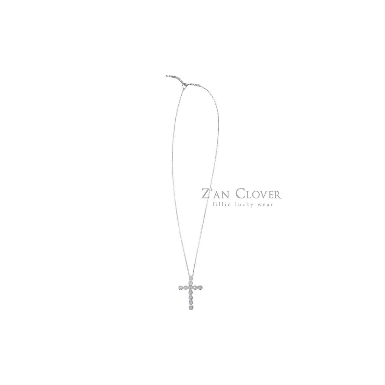 ZAN CLOVER［取寄］silver ball cross necklace 26winter