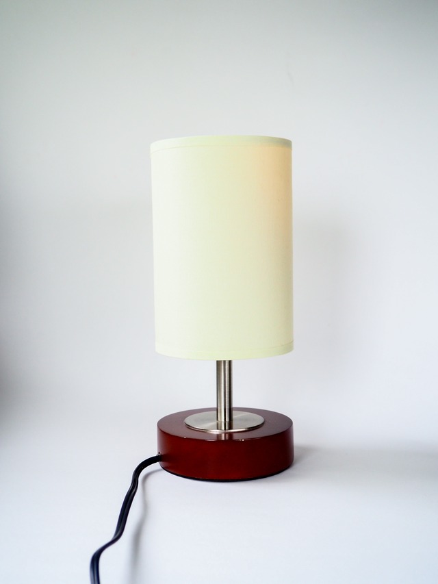 2008 Shade lamp with a wooden base