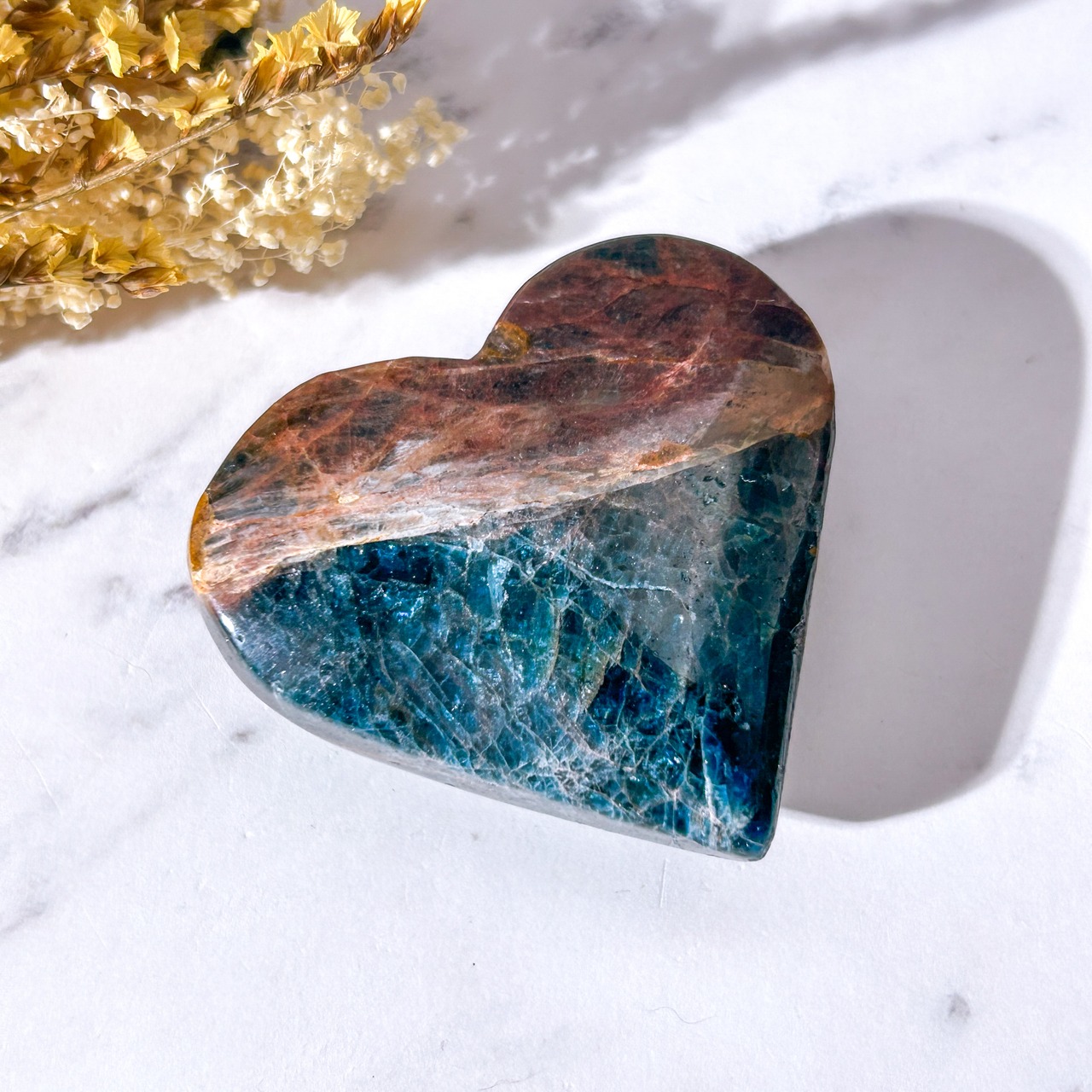 ブルーアパタイト&ピーターサイト ハート