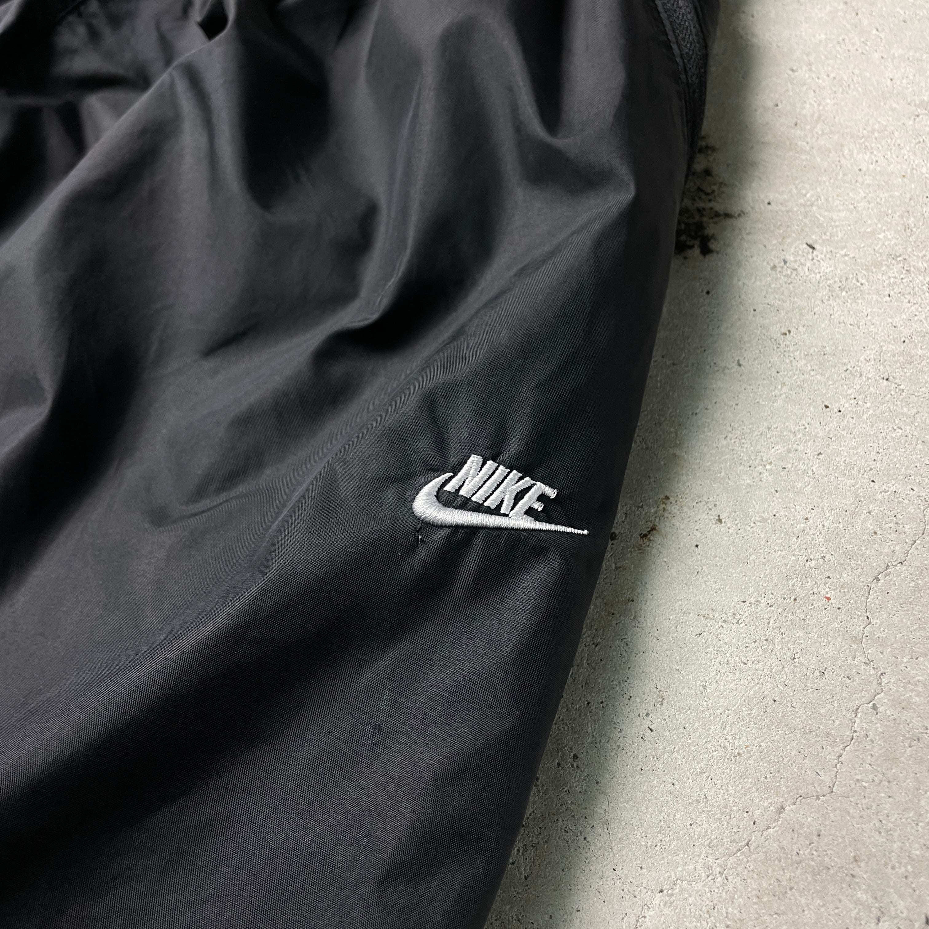 00年代 NIKE ナイキ スウォッシュロゴ刺繍 サイドジップ ナイロン