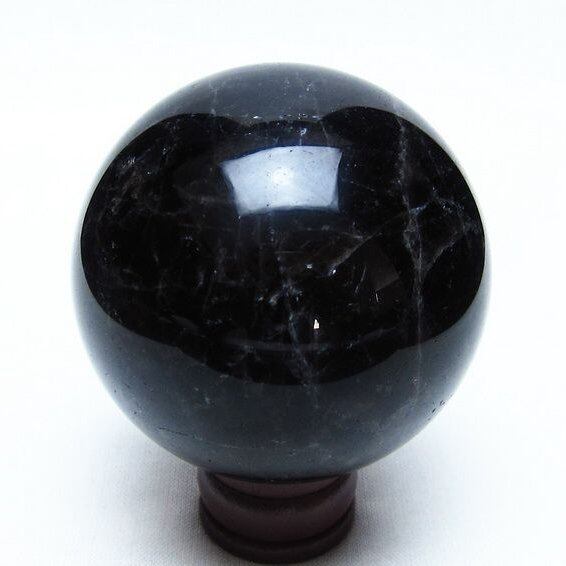 モリオン スフィア 黒水晶 丸玉 56mm 置物 原石 一点物 151-10380