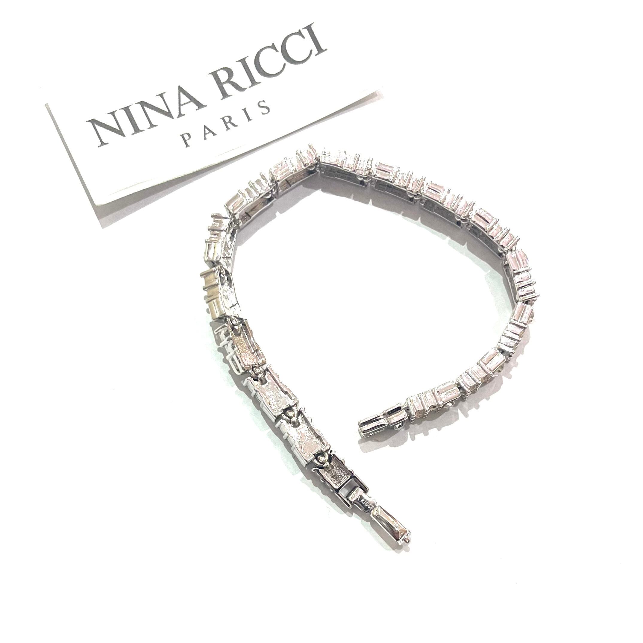 21】NINA RICCI ニナリッチ ブレスレット 長さ約18.5cm TIA NINA RICCI 