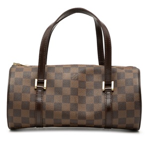 ルイ ヴィトン ダミエ パピヨン26 ハンドバッグ N51304 ブラウン PVC レザー レディース LOUIS VUITTON 【中古】