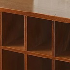 小物収納棚 小物収納ケース 木製 12枠 引出し付 デスク収納 収納 レトロ おしゃれ ヴィンテージ 北欧