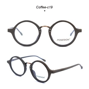 Wood Grain Metal Bridge Glasses -round- / ウッド グレイン メタル ブリッジ メガネ -ラウンド-
