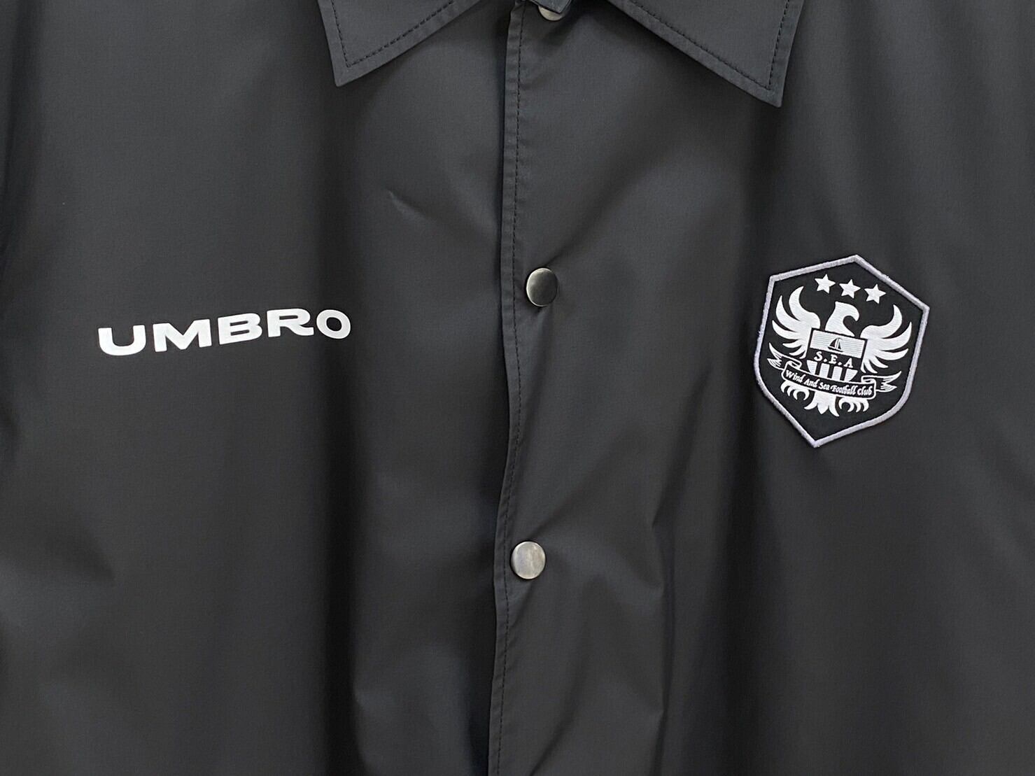 WIND AND SEA × UMBRO COACH JACKET BLACK MEDIUM WDS-C-UMB-23-Q3-01 