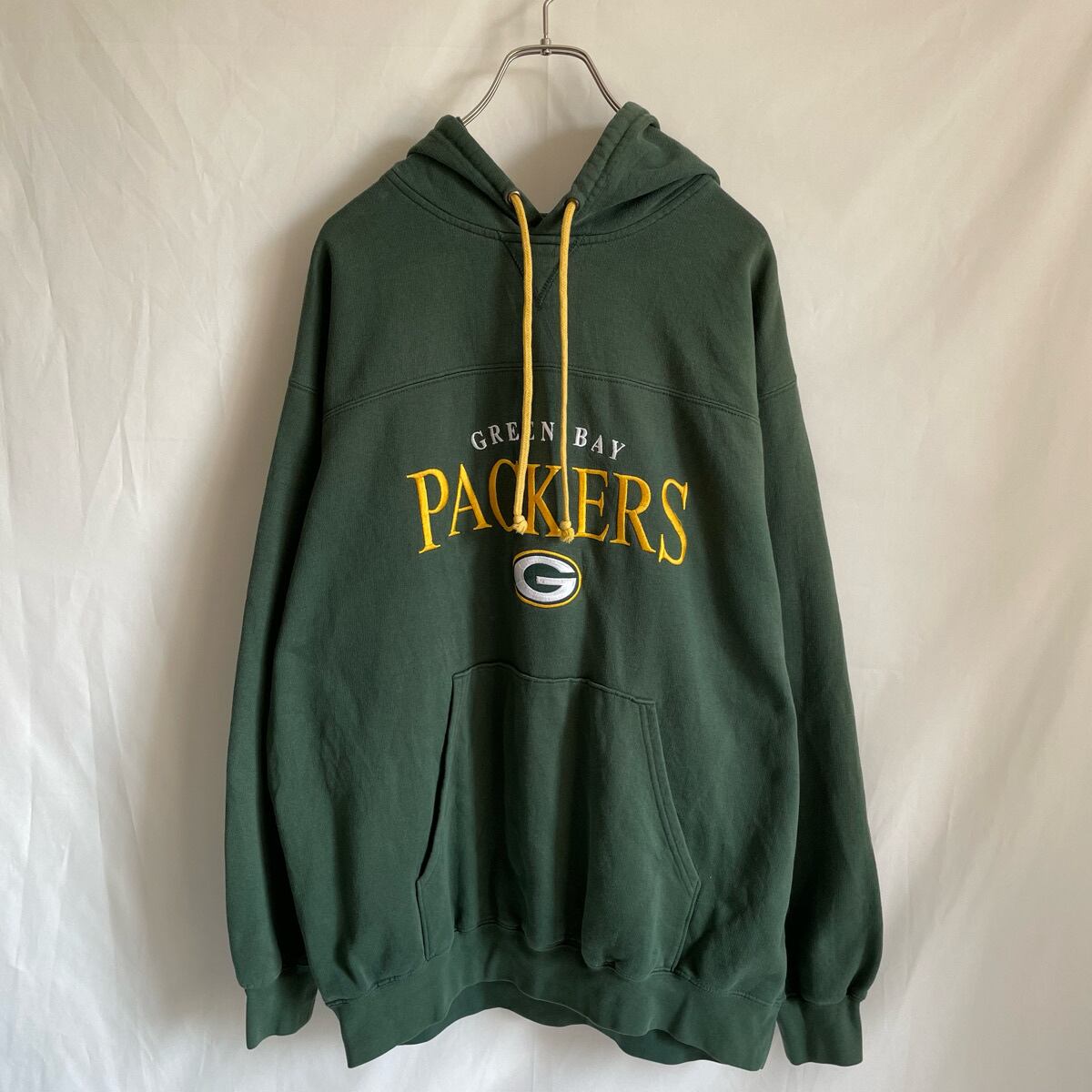 NFL packers パッカーズ チームロゴ刺繍 フーディ 裏起毛