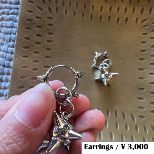 TOPANGA Jewelry　Spiky earrings　スパイキーピアス　ピアス　トゲトゲ　ジュエリー　ギフト　プレゼント