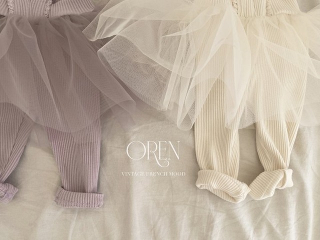 人気 ෆ ̖́- 春服/即納SALE 30％OFF【1日〜2日発送】 2025春  OREN  オーレン ジェマカーディガン +チューチュサスペンダーセット
