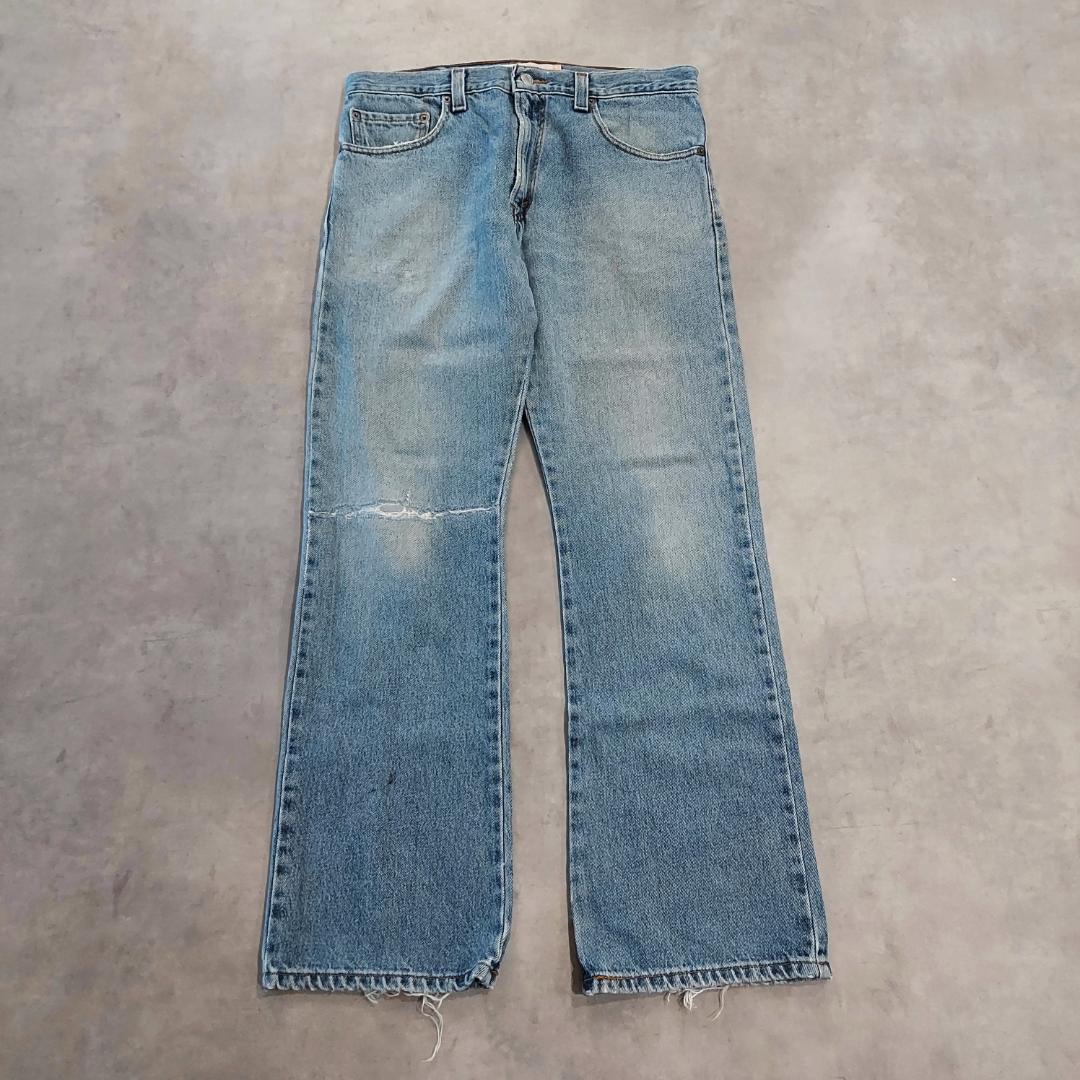 リーバイス517 Levis W33 フレアデニム 青 古着 00s 20057