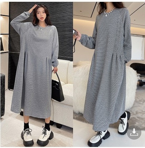 【大きいサイズXL-4XL】【秋冬新作】ファッションワンピース#sbiot-2803087