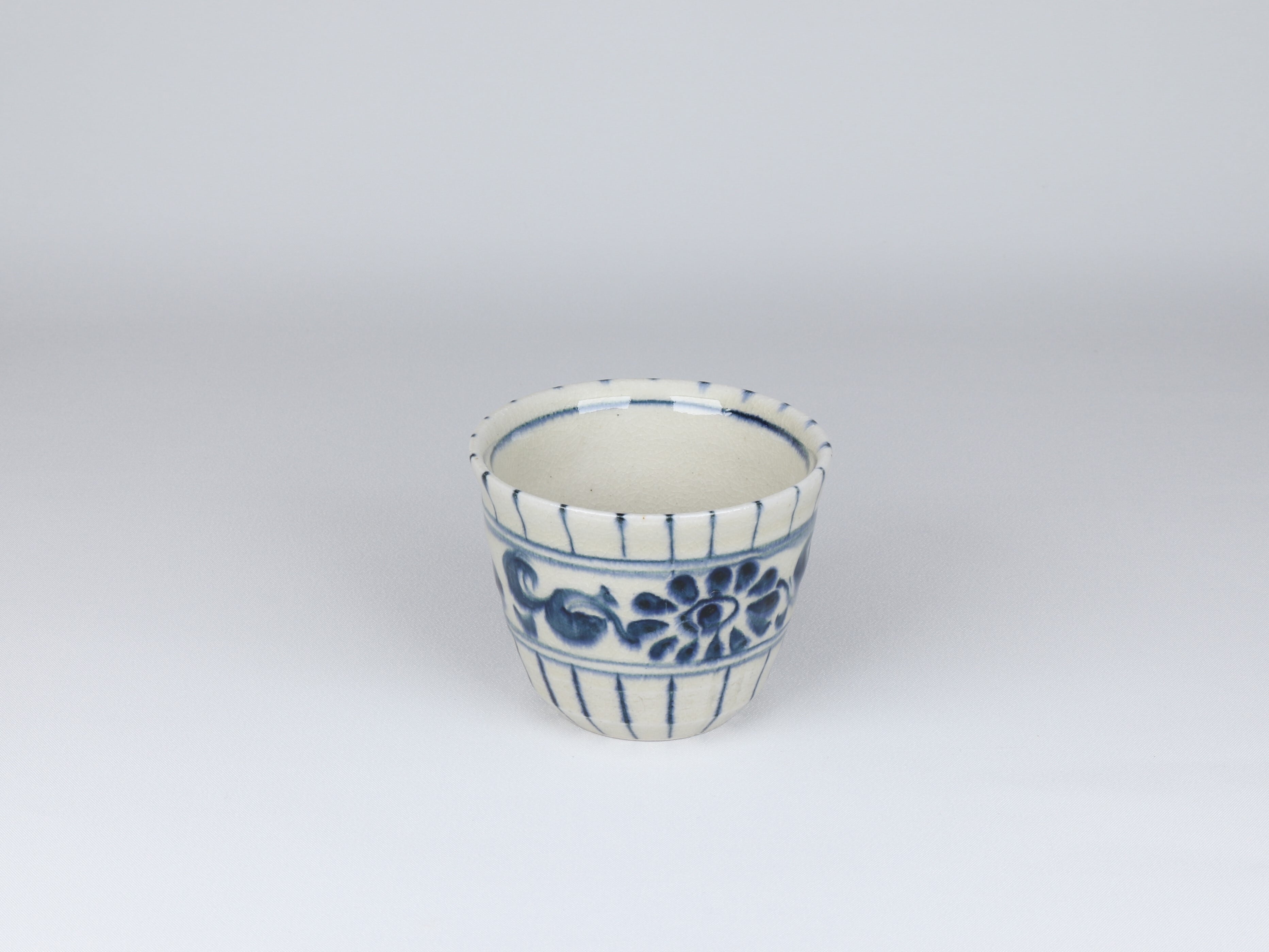 安南 そば猪口 花十草【アウトレット】