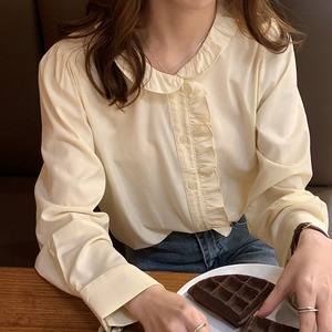 フリルブラウス A0337