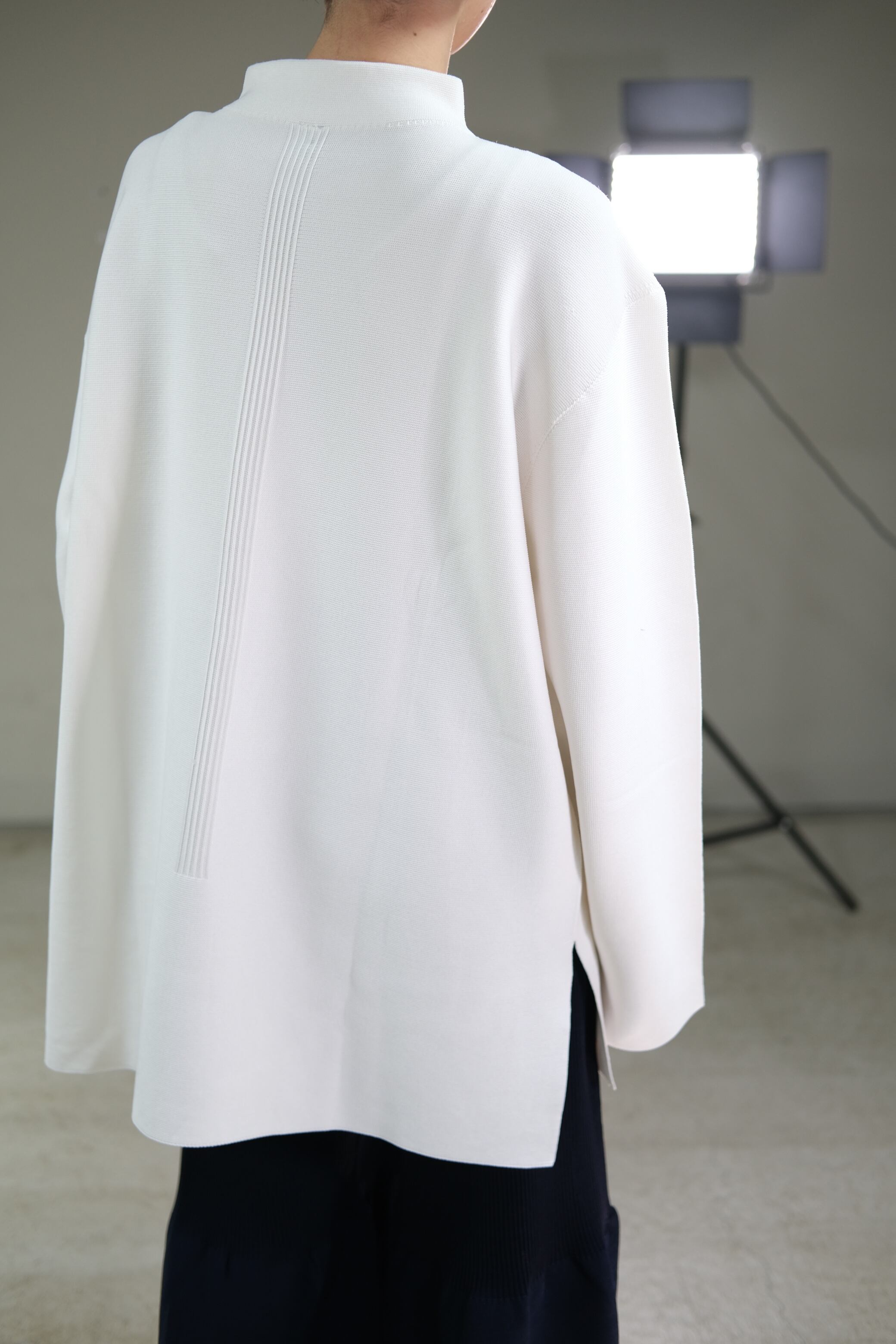 CFCL】GARTER MOCK NECK TEE 4 - white | loop