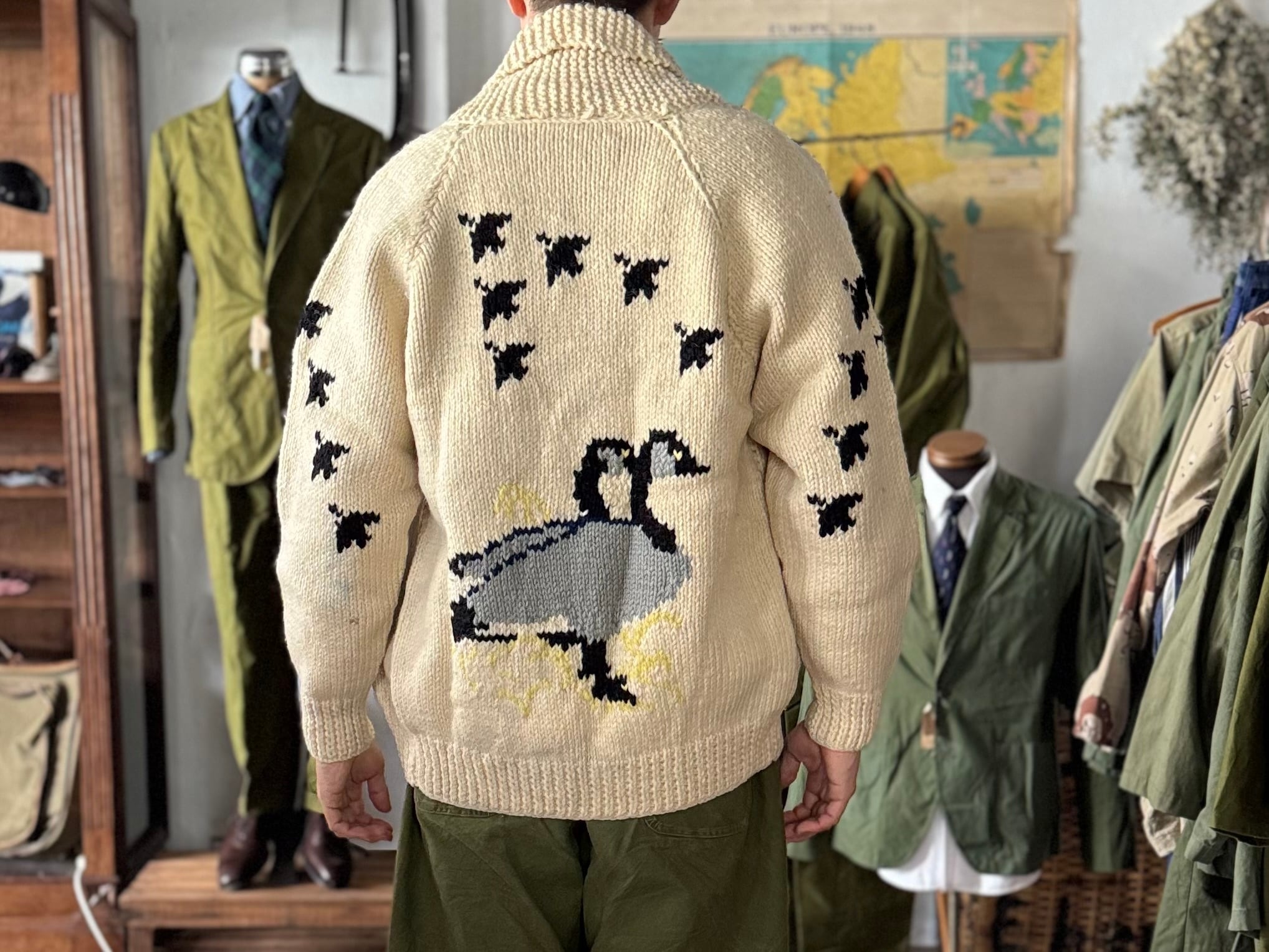 Vintage 60s-70s カモ柄 カウチンセーター | ohal vintage&remake