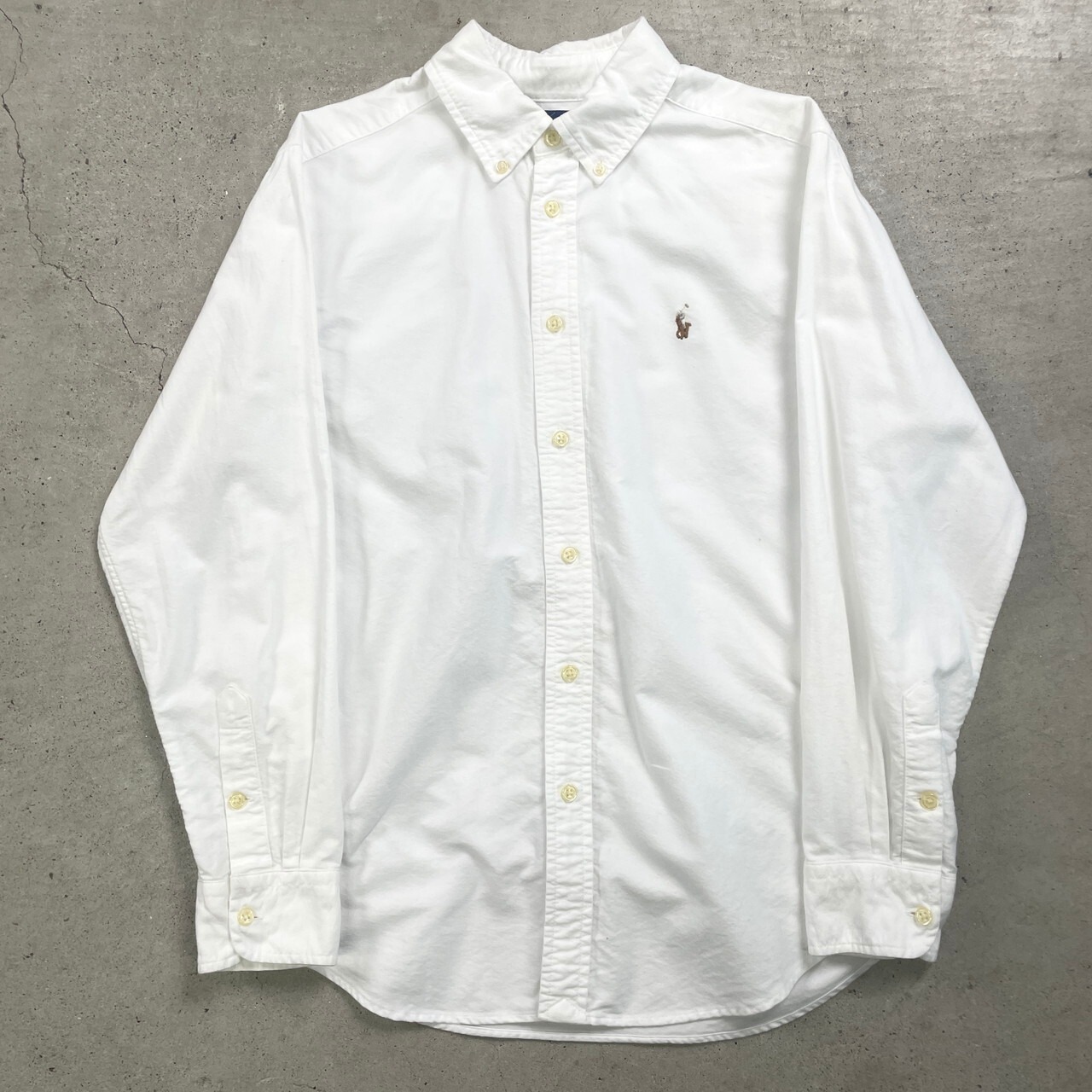 美品【DUNHILL/ダンヒル】メンズ半袖ボタンダウンシャツ L （M-14 