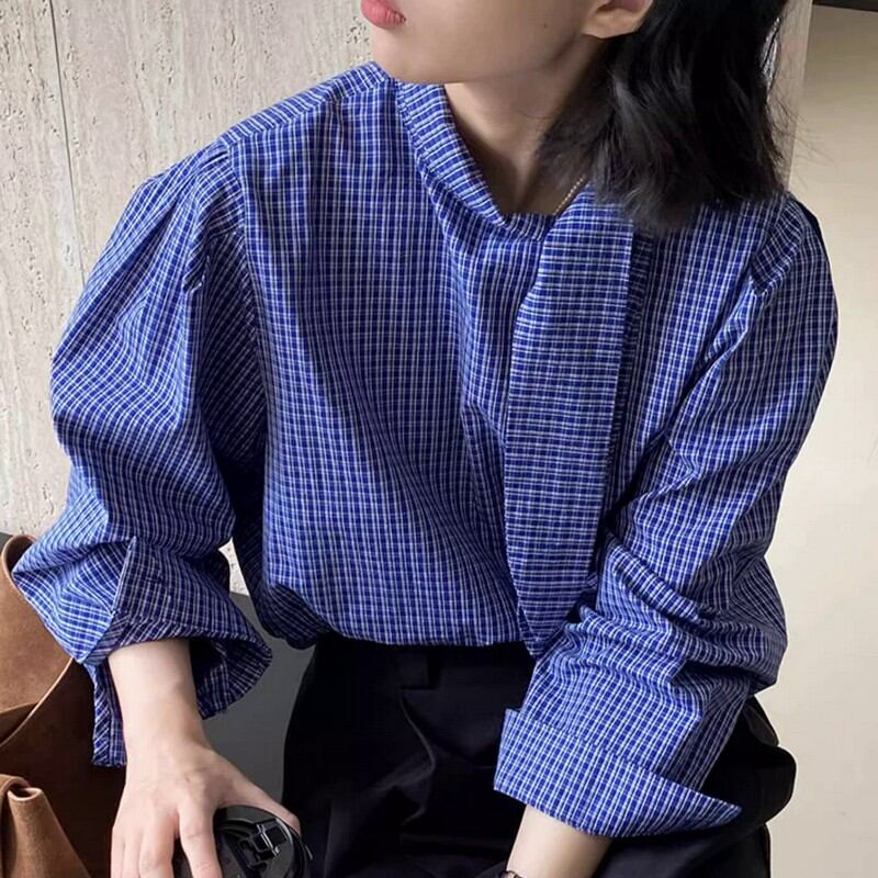 Blouse top with ribbon◇1colors 1681