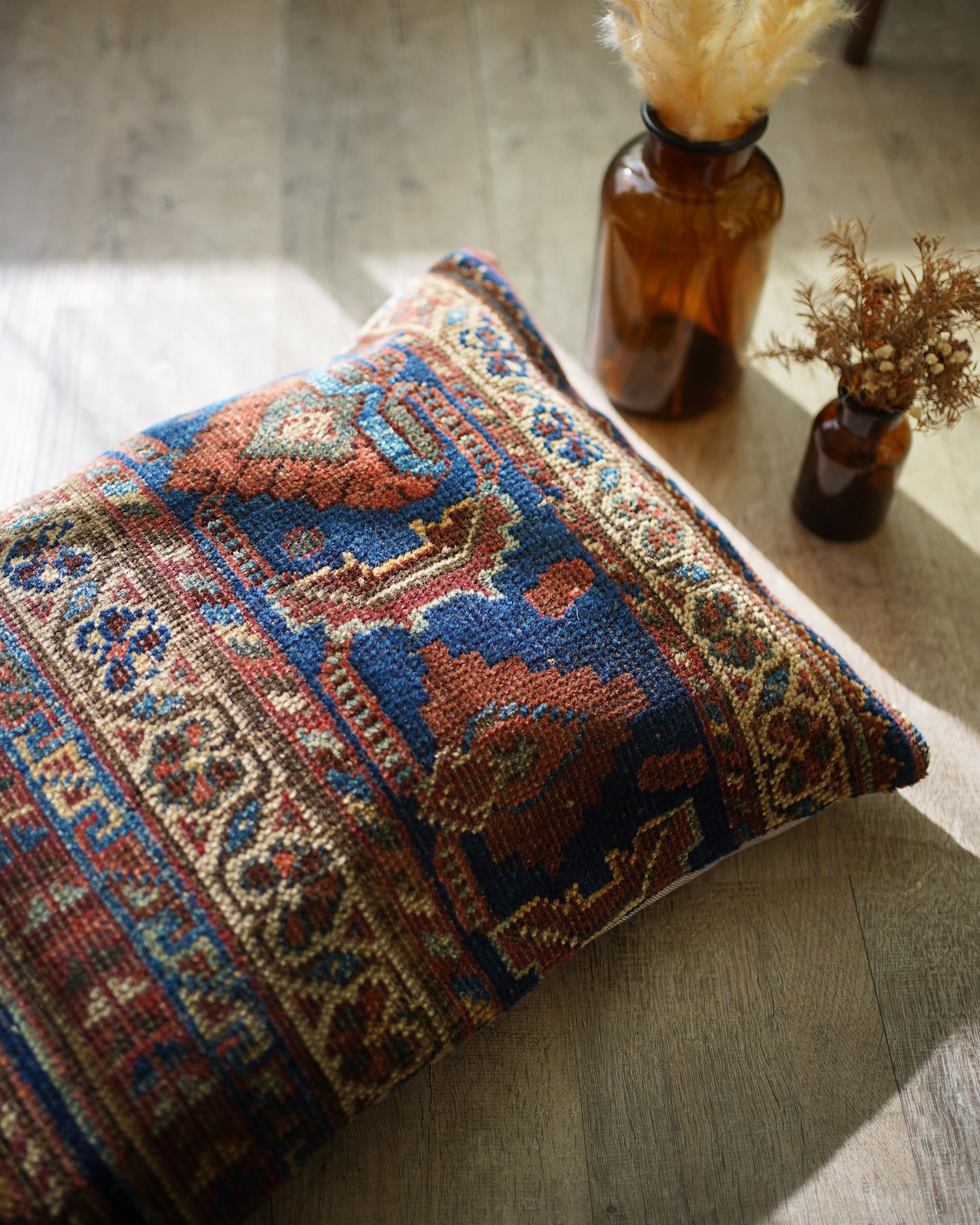 136】Antique Shiraz Cushion Cover 1900's - 1920's | ヴィンテージ