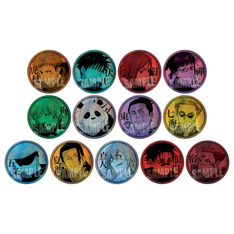 呪術廻戦 トレーディングホログラム缶バッジ BOX