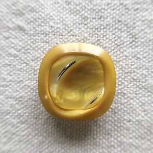 ●『2個セット』スクエア シルバーライン×マーブルマスタード 20㎜