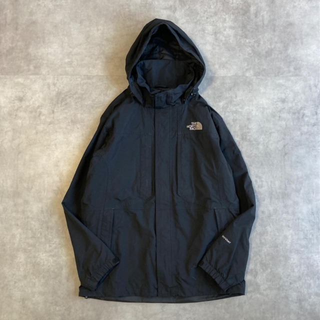 ノースフェイス ナイロンジャケット ハイベント 古着 刺繍 M 黒 12765