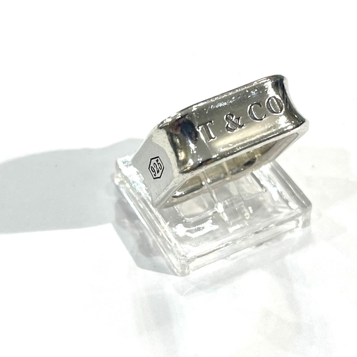 TIFFANY & Co. 1837 スクエアリング シルバー925 TIFFANY&CO.】【11-12号】2659 T&CO 1837 スクエアリング／シルバー925