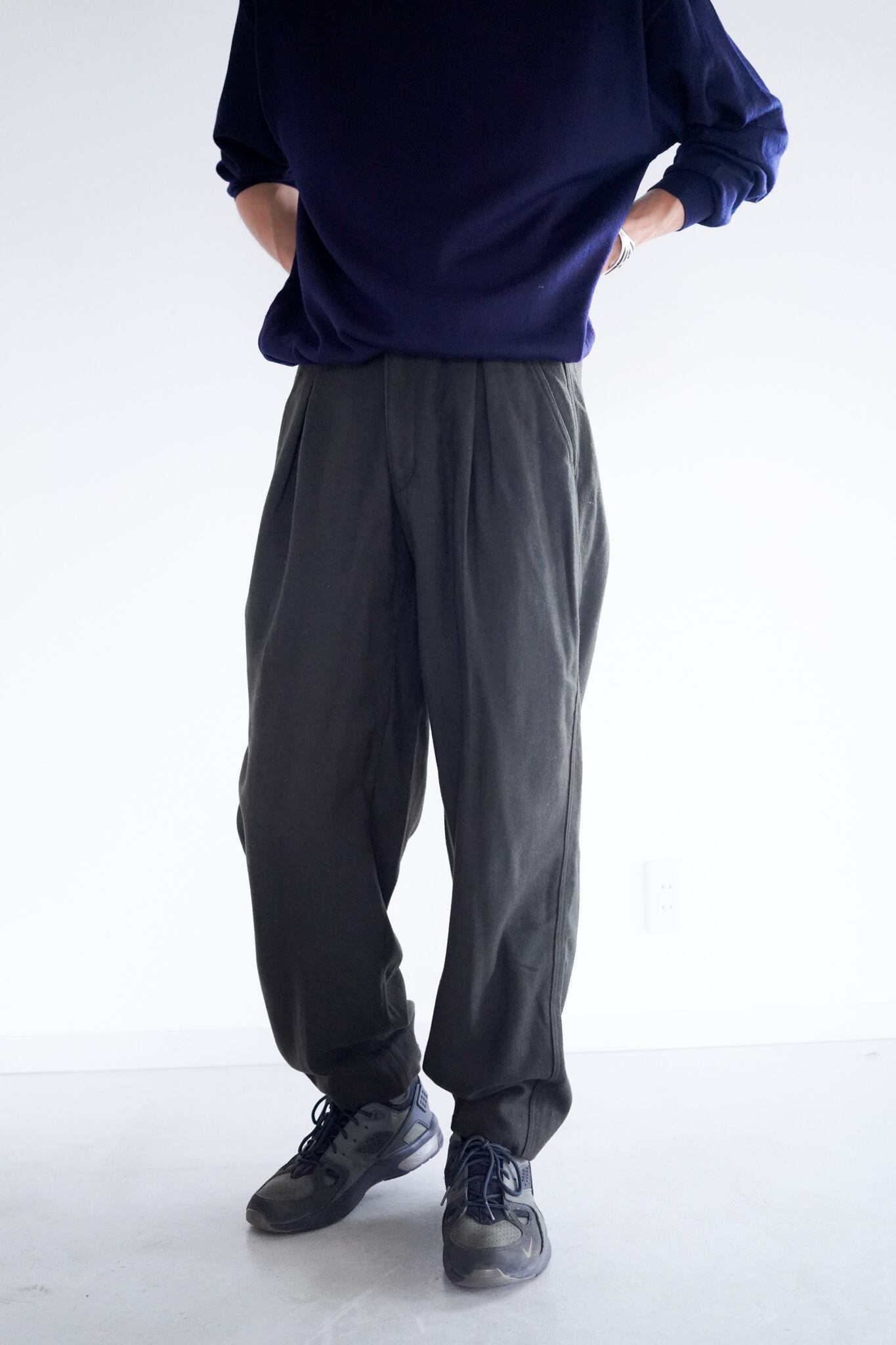 【1980s】"Martha Francois Girbaud×Momentodue×allegri"Wool Dress Trousers / 5-333