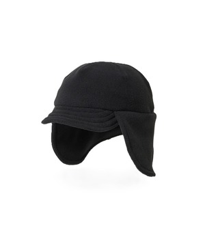 YDOT / YU01601  TECH FLEECE FLAP CAP (BLACK)