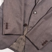 green label relaxing グリーンレーベルリラクシング REDA VALLEMOSSO イタリア製生地 千鳥柄 ウール テーラードジャケット 44/ブラウン系 メンズ