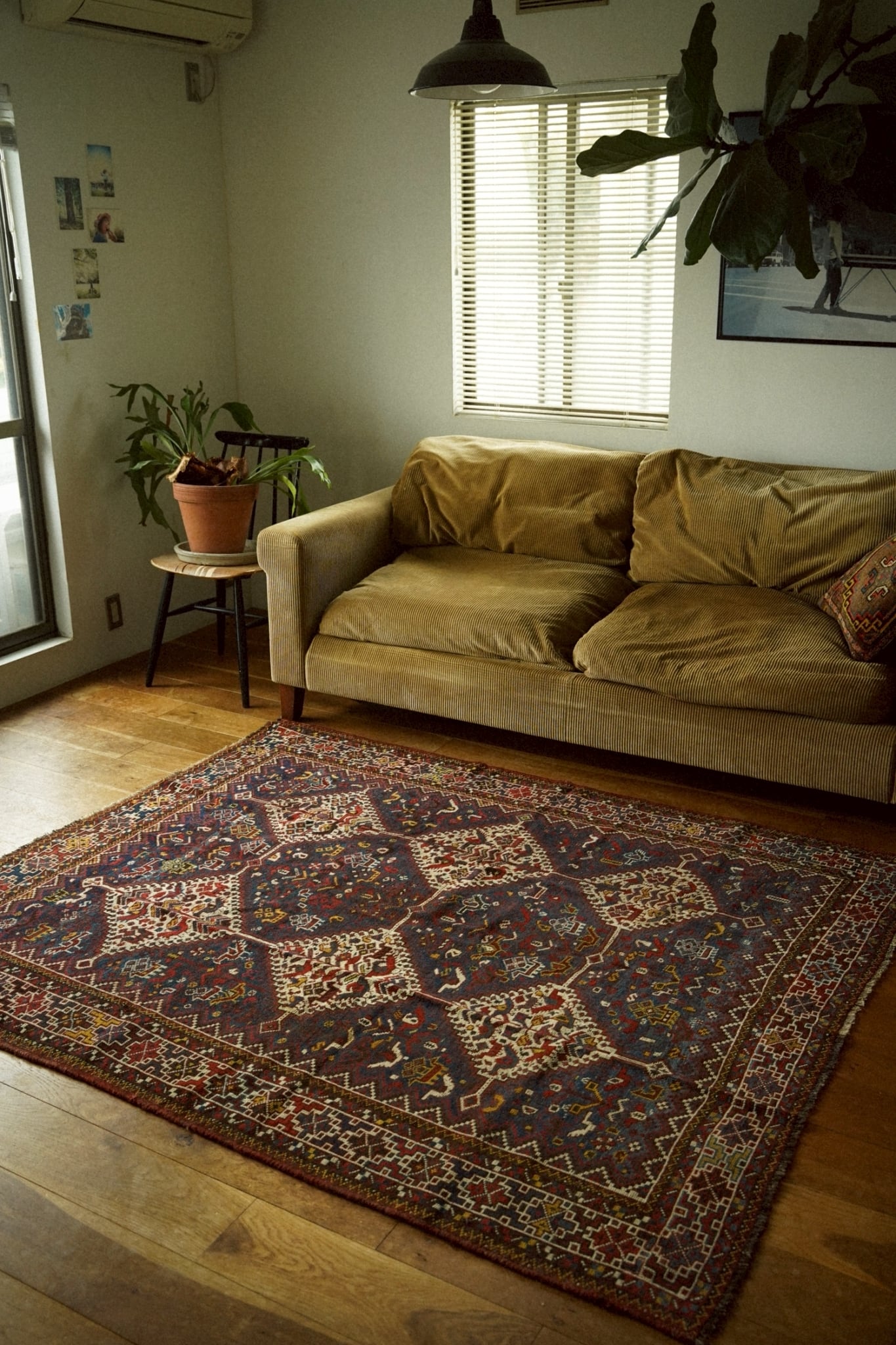 1990-Antique Khmseh rug | 手織りのヴィンテージラグ専門店 | Bahr