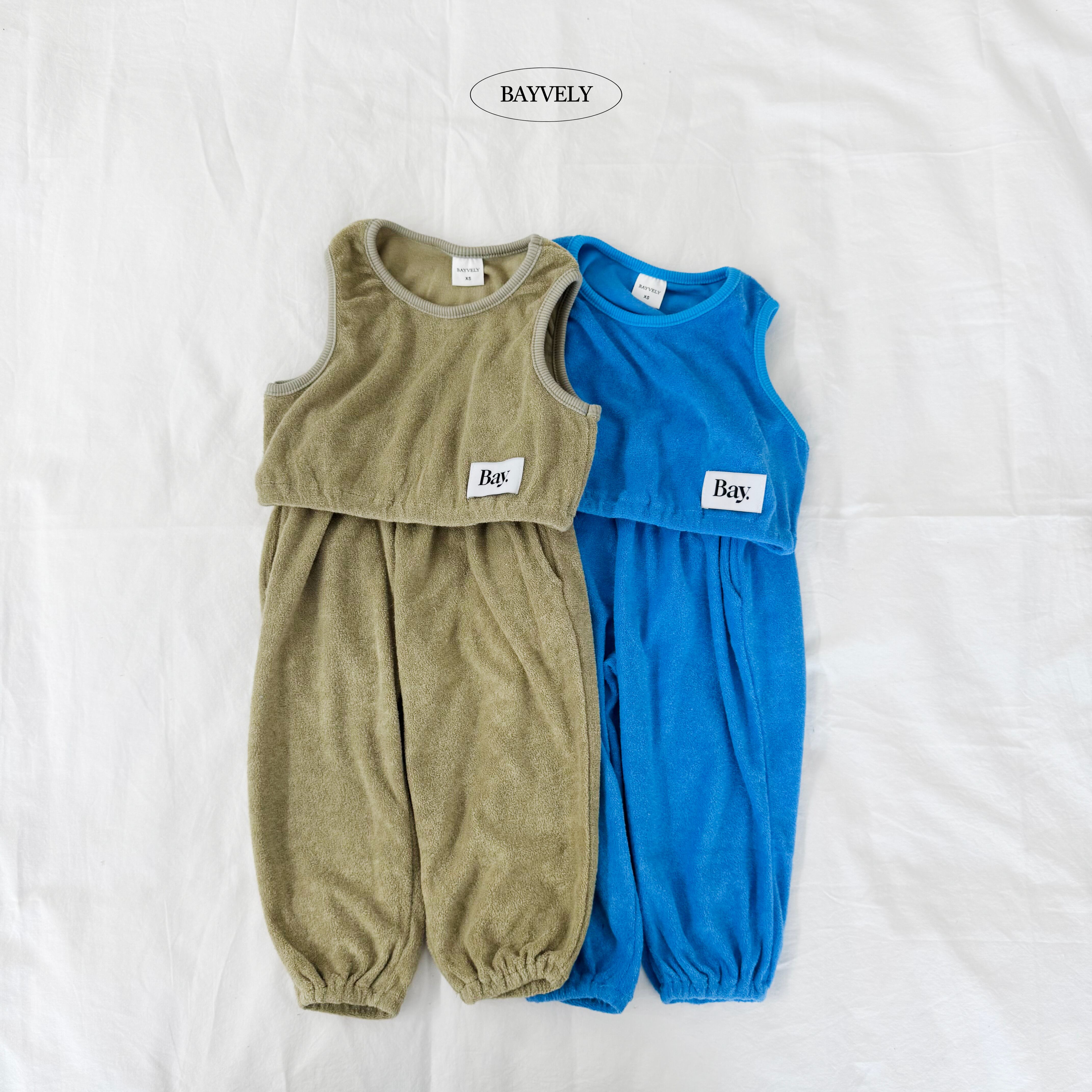 terry crop top and bottom set【BAYVELY】※9月中旬発送予定