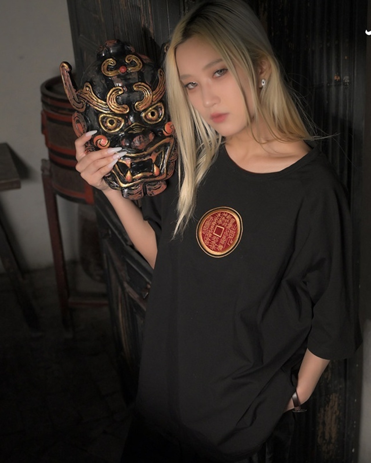 Taoist Embroidery  T-Shirt 2color【G1015】