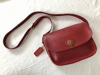 AMERICA 1990’s OLD COACH “Red Leather” Shoulder bag