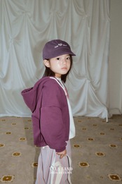 【取寄】LALALAND （Kids）ビンツフードジップアップ｜秋服｜韓国子供服｜ 26/SM