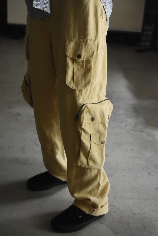 OK/90's "polo by Ralph Lauren" silk linen cargo pants