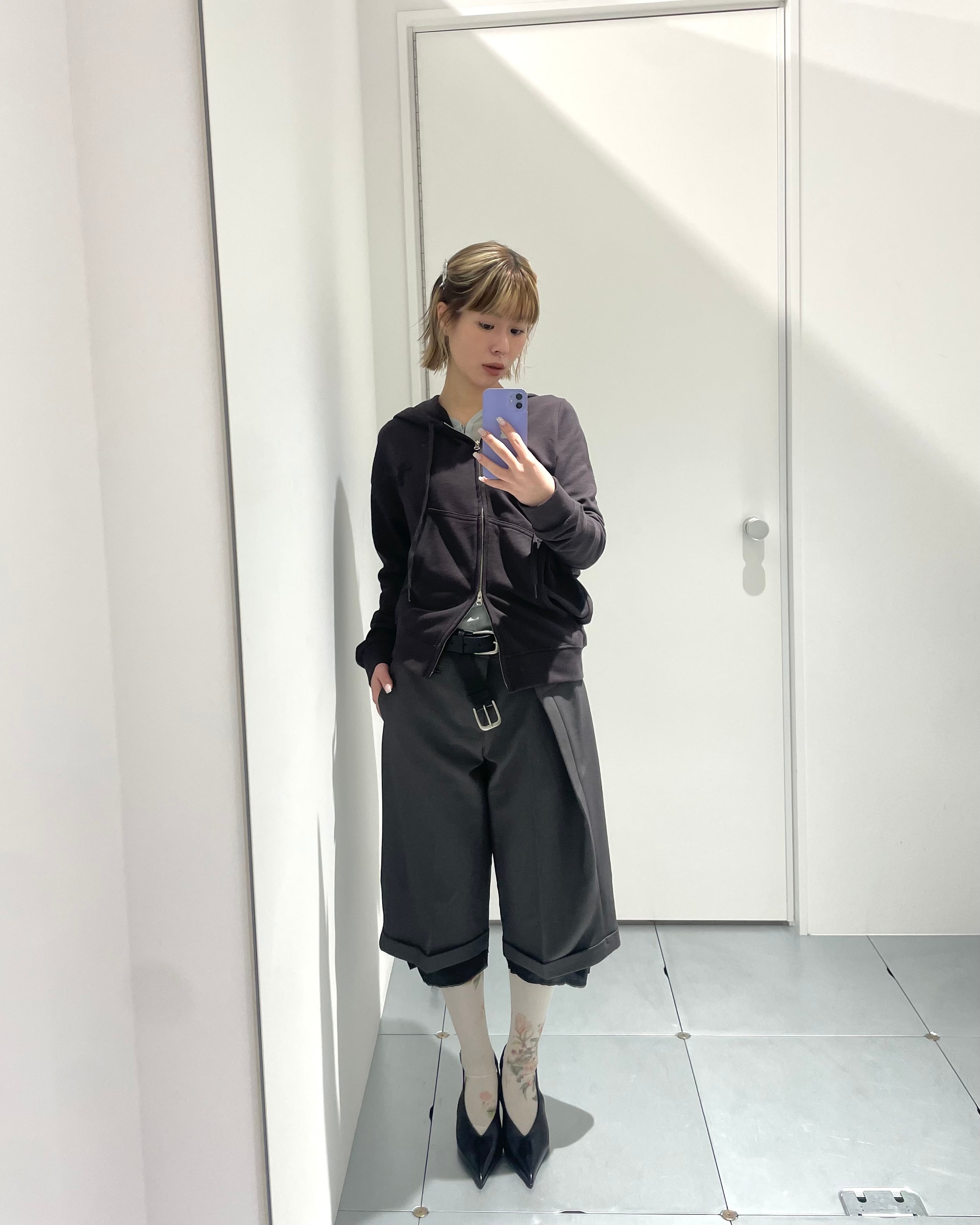 26SS】OPEN YY オープン ワイワイ / SLANT ZIP HOODIE / フーディー