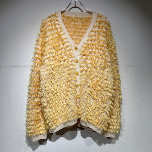 used design knit cardigan