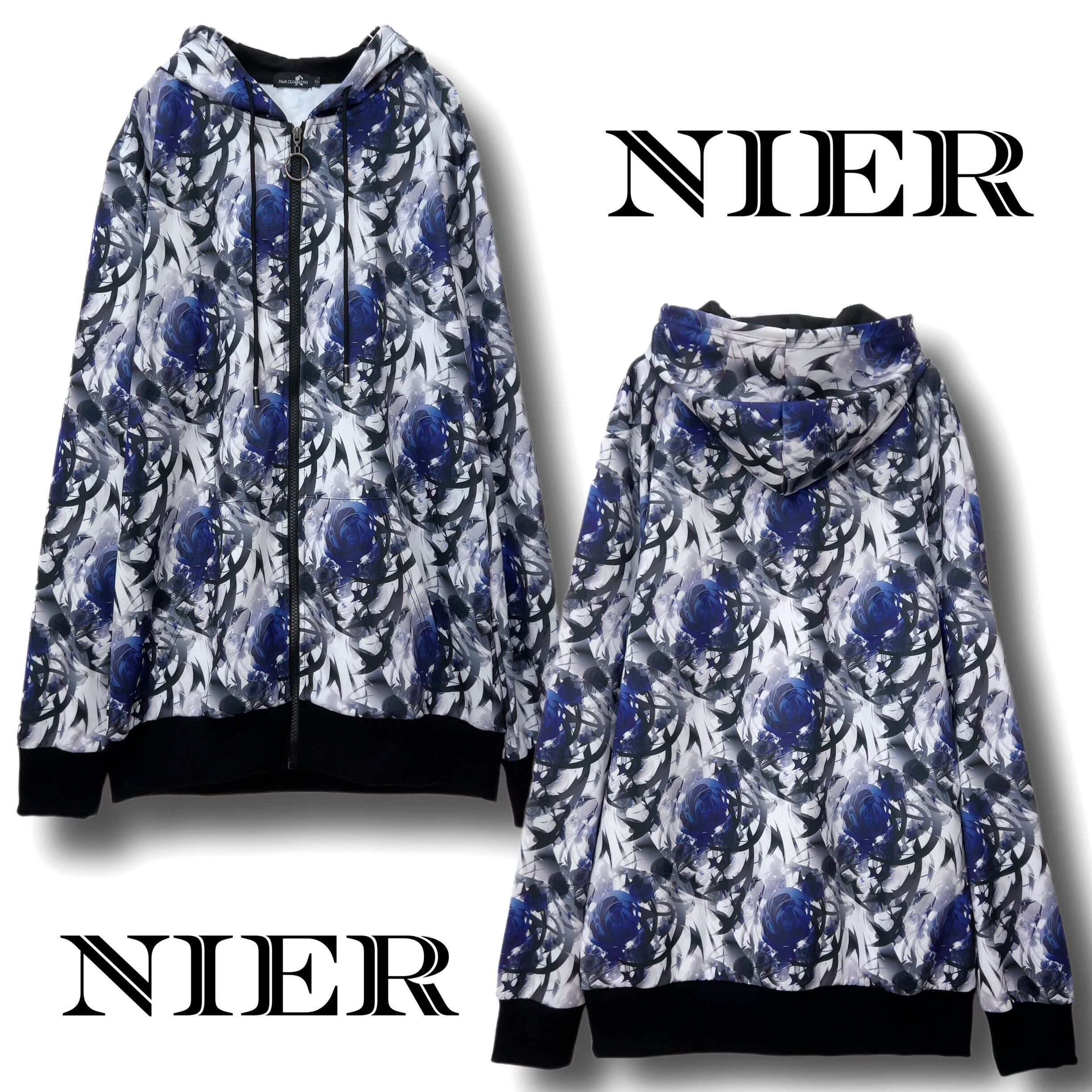 NieR 完売品 ROSE ZIP OUTER【BLUE SHADE】