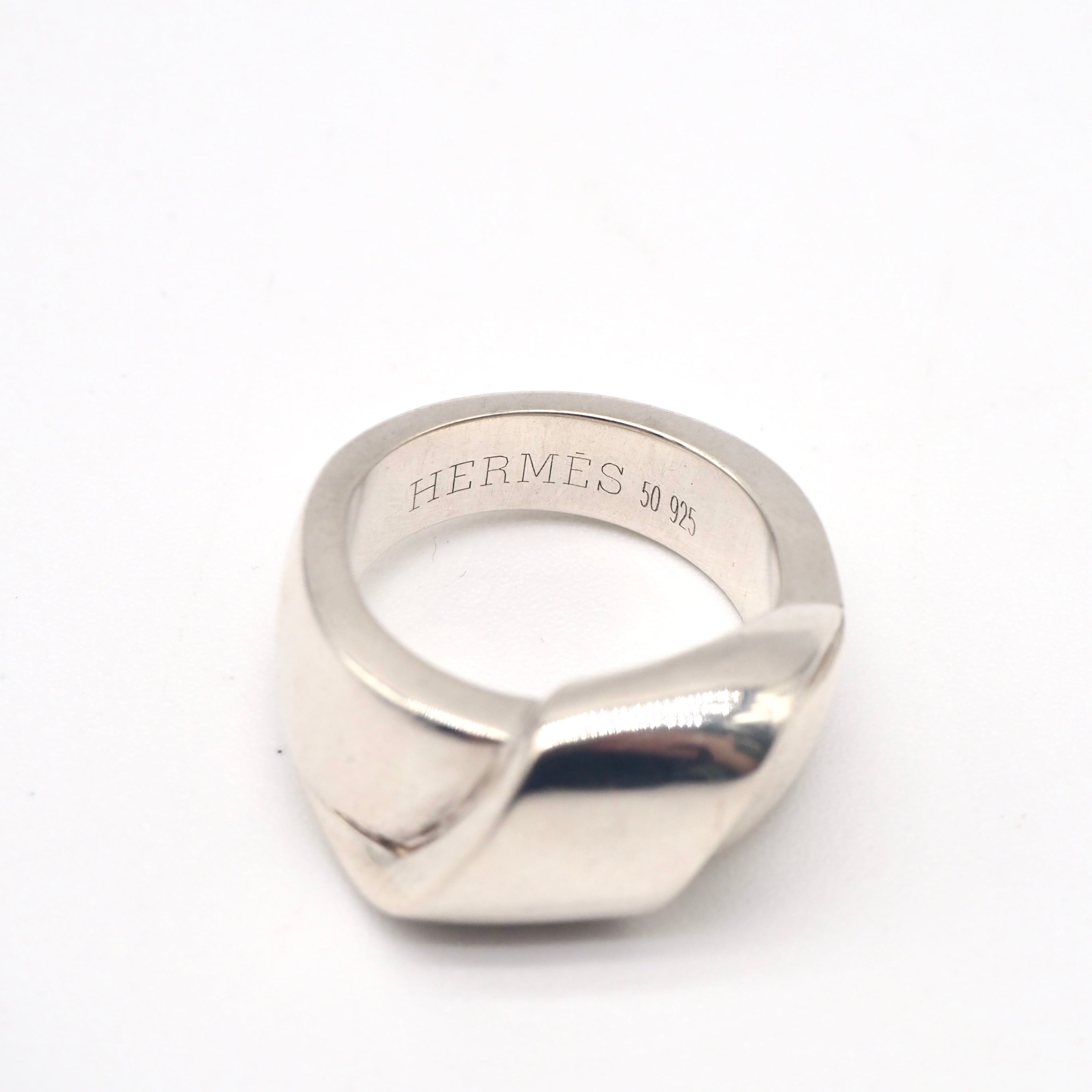 【HERMES】エルメス/ワイドリボンリング/シルバー925 HERMES 約9号 リボン リング シルバー925 エルメス | 2122TOKYO