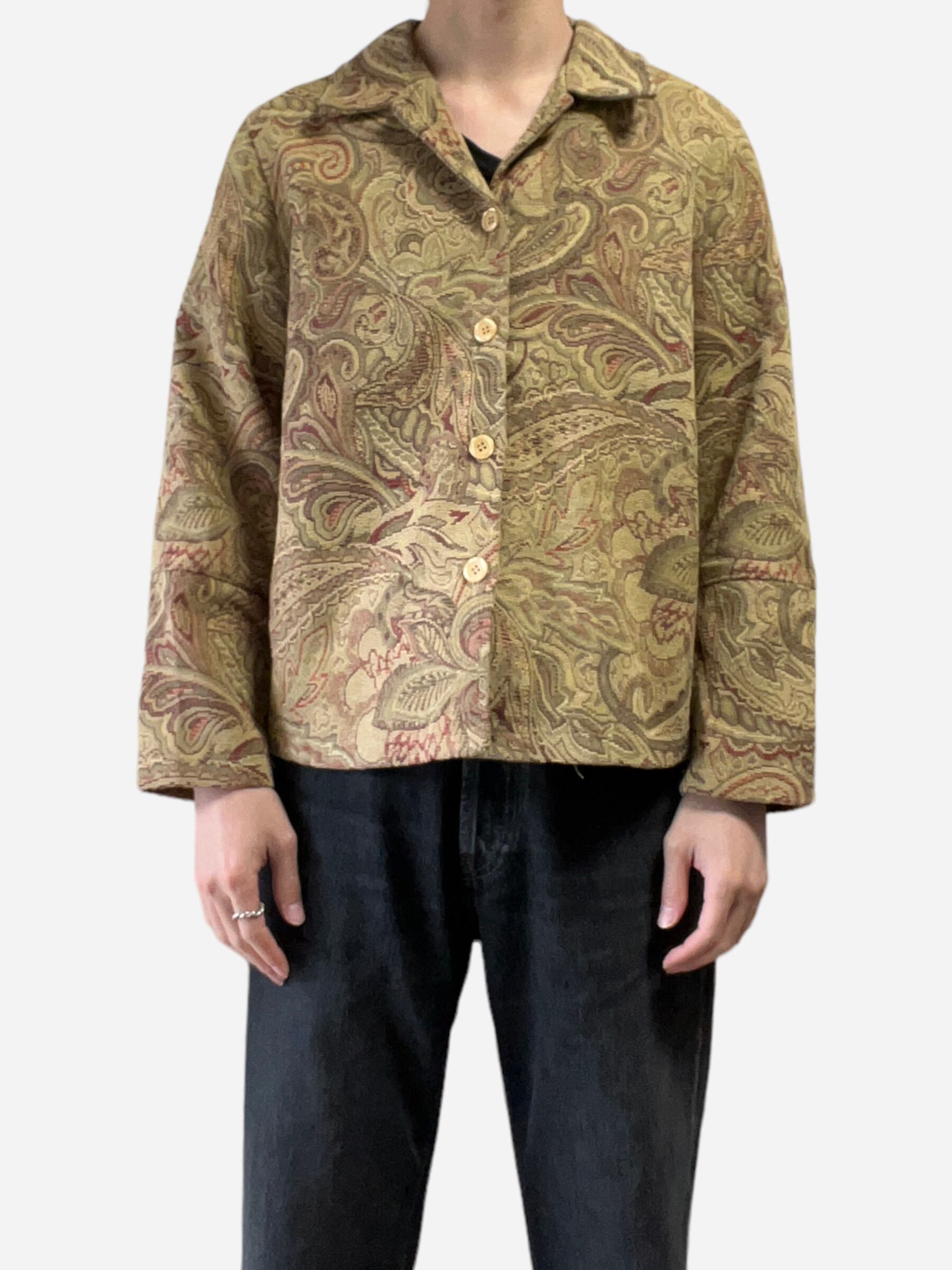 VINTAGE GOBELIN PAISLEY PATTERN JACKET GRANDPA VINTAGE GOBELIN PAISLEY PATTERN JACKET GRANDPA