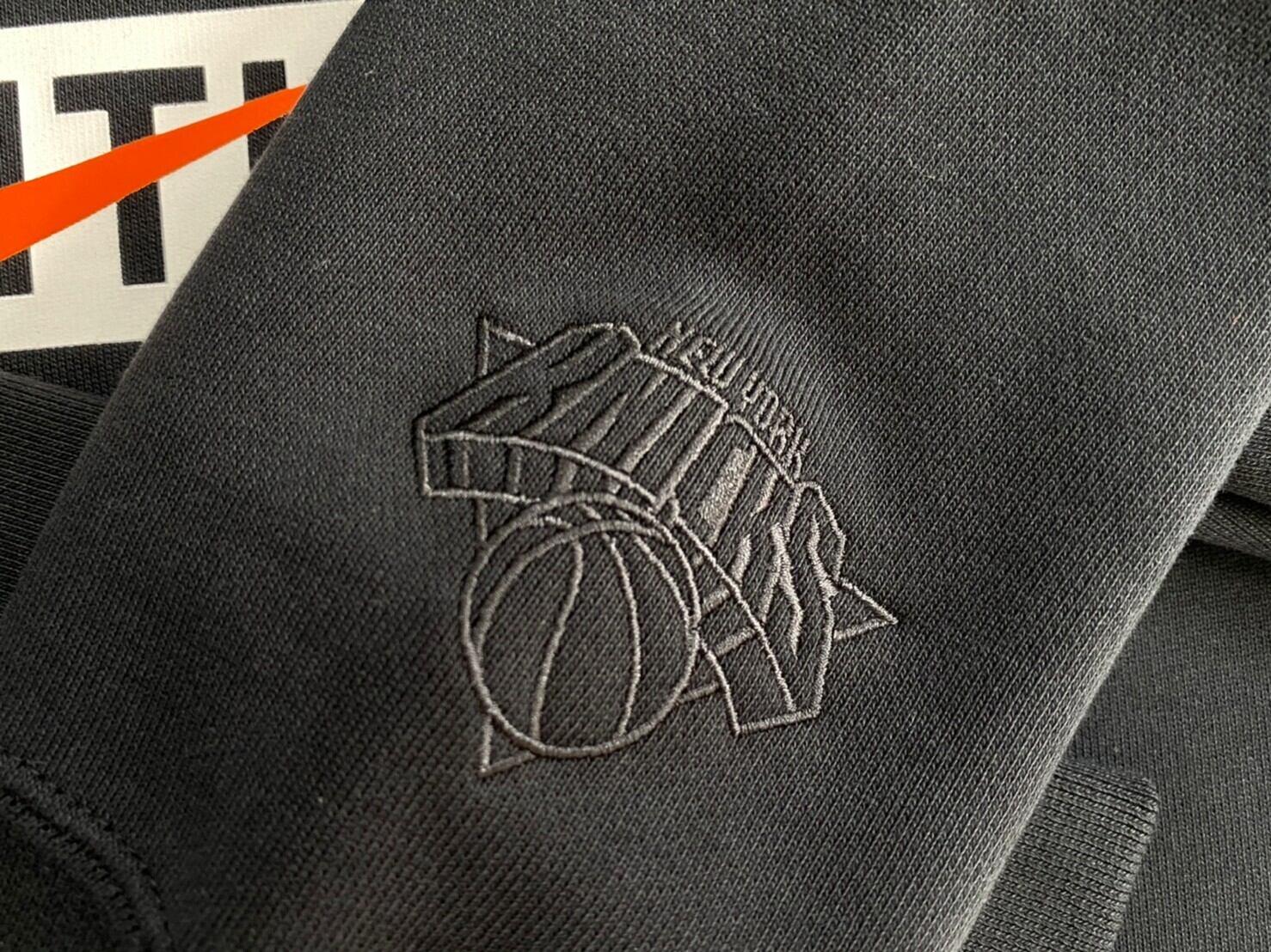 Kith & Nike for New York Knicks Fleece Crewneck 'Black' | Men's Size M