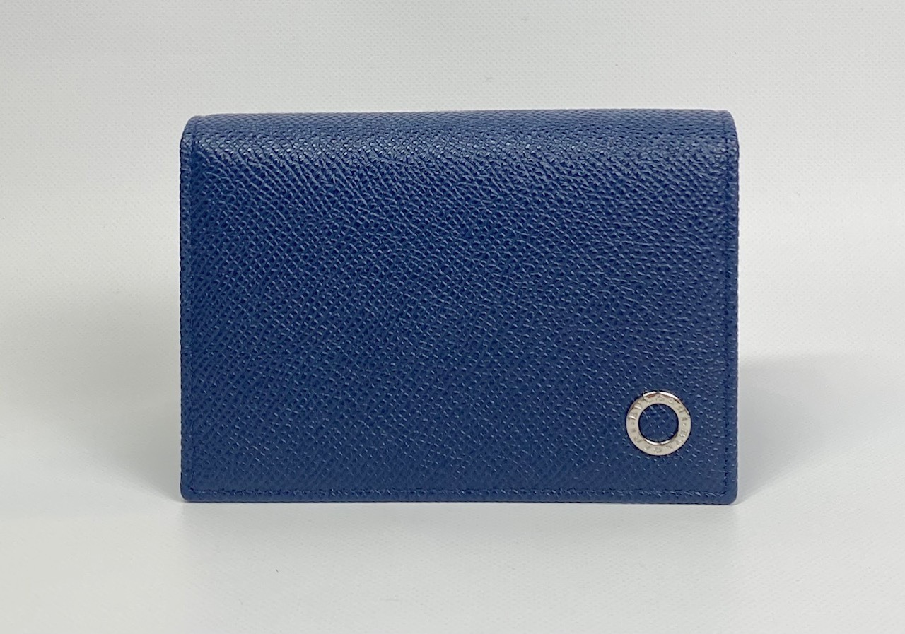 ブルガリ  メンズ 名刺入れ カードケース 280299 GRAIN/DENIM SAPPHIRE