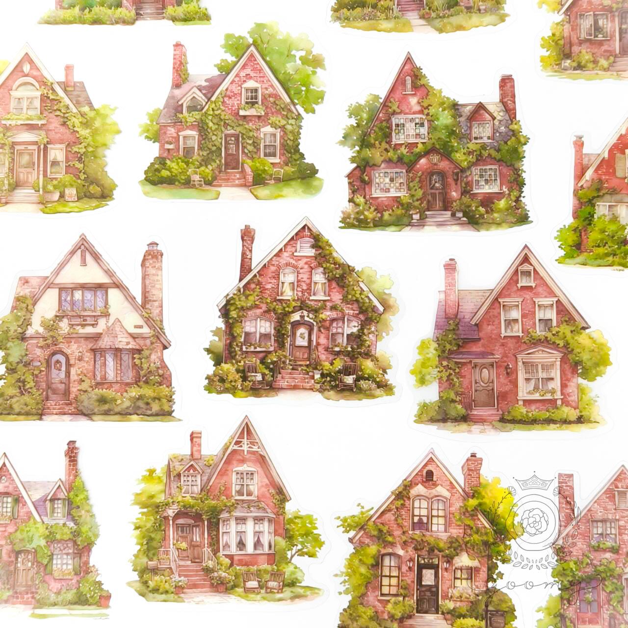 街並みフレークシール 4 <S962>