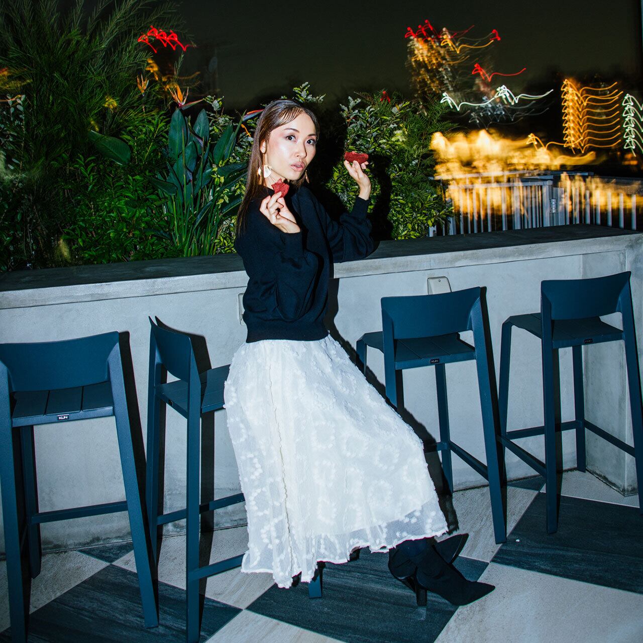 モチーフフレアスカート